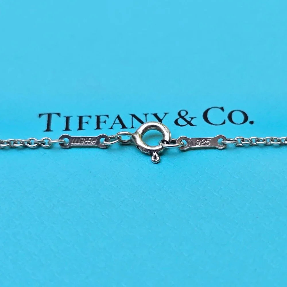 Tiffany & Open Heart Pendant. 22mm on 16